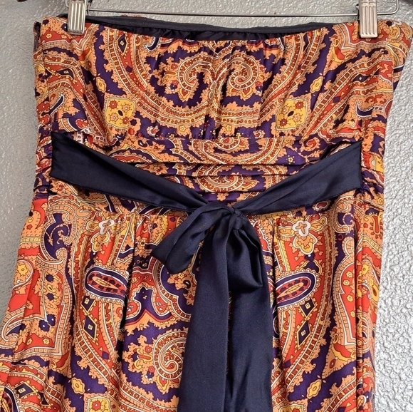 NWT The Limited Strapless Paisley Print Maxi Dress   Size 4 - Picture 4 of 11